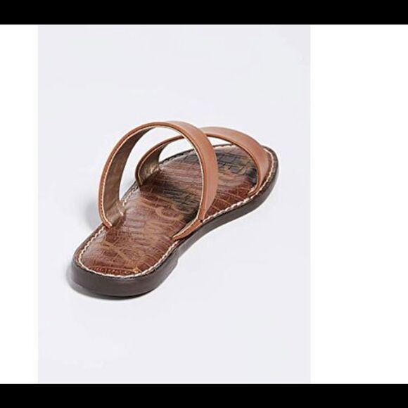 Sam Edelman Leather Double Strap Slide Sandals Gala Saddle - Medium - Picture 4 of 6
